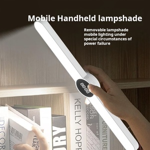 Hotsale Tisch lampe Uhr USB LED Licht hängen magnetische Schreibtisch lampe wiederauf ladbare stufenlose Dimmen Nachtlicht Schlafzimmer Lese lampe - Product Image 5
