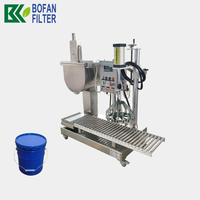 Machine de remplissage pneumatique semi-automatique pour seaux de peinture de 1L, 2L, 5L, 20L, 40L pour peintures à base d'eau ou d'huile, revêtements UV, couches de finition et vernis