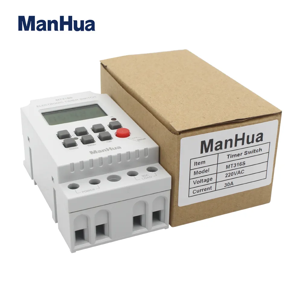 ManHua MT316s-temporizador de 30A, control de tiempo de refrigeración para verano, 230VAC, interruptor de tiempo programable digital