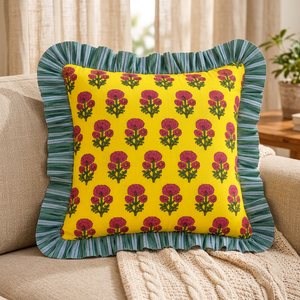 Funda de Almohada Decorativa con Volantes para Sofá Cama y Dormitorio, con Elegantes Detalles de Volantes para Decoración Interior del Hogar - Product Image 5