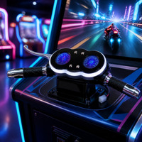 Console de jeu vidéo d'arcade pour enfants, simulateur de course de moto avec volant, pour centre de jeux, à partir de 6 ans