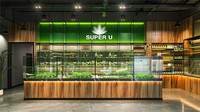 Vitrine de présentation en bois sur mesure pour tabac et produits de vape, meuble de dispensaire médical, comptoir de magasin de fumeurs avec vitrine en verre