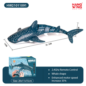 Bateau télécommandé HW 2.4G à 6 canaux, modèle de <span class=keywords><strong>requin</strong></span> marin pour jeux aquatiques, avec une portée de 30 à 40 m, piles incluses pour enfants - Product Image 5