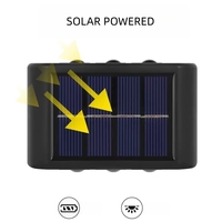 Wason Nouveau Best-Seller Bon Prix Projecteur Mural Solaire Sans Fil Extérieur Crépuscule-Aube pour Jardin, Cour et Patio