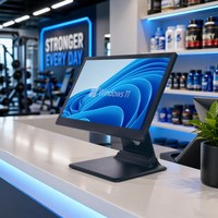 Sistema POS Plegable de 11.6 Pulgadas con Windows 11 Pro, Bisel Ultrafino, Android de Alta Velocidad con Wi-Fi 6 y Bluetooth 5.2, Diseño Compacto