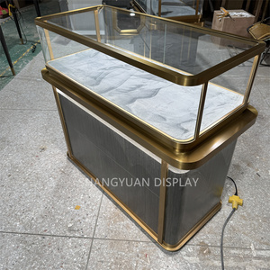 Luxury Retail Jewellery Shop Counter Design <strong>Display</strong> Table Jewelry Shop Furniture <strong>Glass</strong> Jewelry <strong>Showcases</strong> Led Lights - Product Image 5