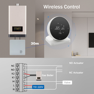 Tuya WiFi Smart <span class=keywords><strong>Beok</strong></span> Termostato Wifi inalámbrico para caldera de Gas Batería de calefacción Controlador de temperatura RF Alice Google R7-WiFi - Product Image 6
