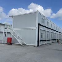 Maison conteneur en kit, maison modulaire préfabriquée mobile, bureau préfabriqué, dortoir temporaire pour chantier de construction