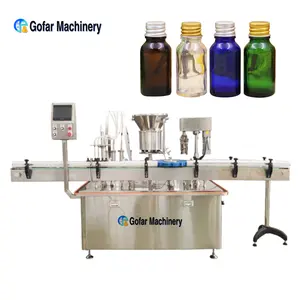 Small Scale Mini Bottling Equipment Bottle Filler Capping Liquid Filling Machine