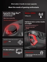 Gamesir Cyclone 2 Gamepad, Control de Juego Inalámbrico Tri-Modo BT con Sensor Hall Lineal para PC, Android, iOS, Switch, Steam