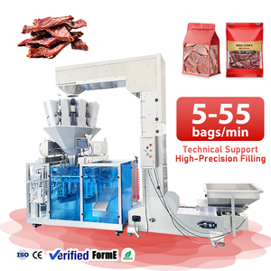 Máquina Automática para Envasar, Llenar y Sellar Bolsas de Papel con Cierre para Carne Seca de Res, Máquina de Empaquetado Doypack para Carne Seca de Cerdo - Product Image 1
