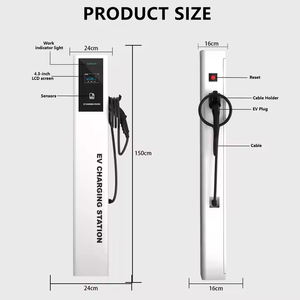 Nouvelles arrivées Stations de <span class=keywords><strong>recharge</strong></span> rapides AC montées au sol 7kW 14kW Chargeurs Tesla Type 1/2/Tesla/Gbt/EV pour hôtels et entreprises - Product Image 4
