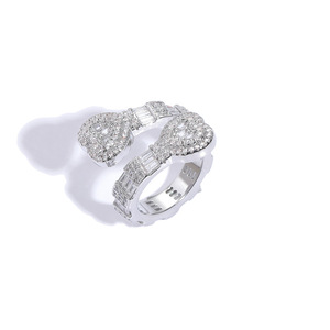 Heart <b>Ring</b> Design Irregular <b>Opening</b> <b>Ring</b> Adjustable Index Finger <b>Ring</b> for Women - Product Image 5
