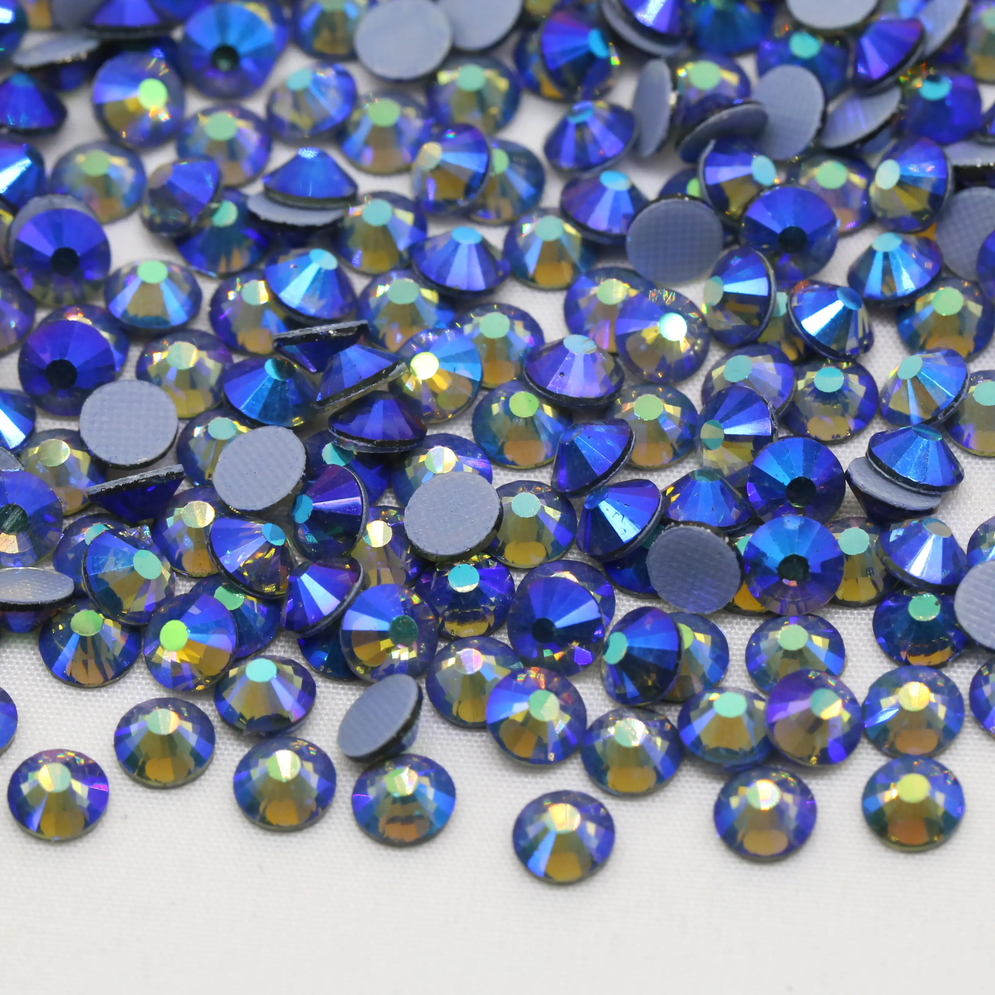 XULIN SS6-SS30 Over 100 Colors Crystal Glass Rhinestone Black Diamond AB Color Hotfix Rhinestones Bulk