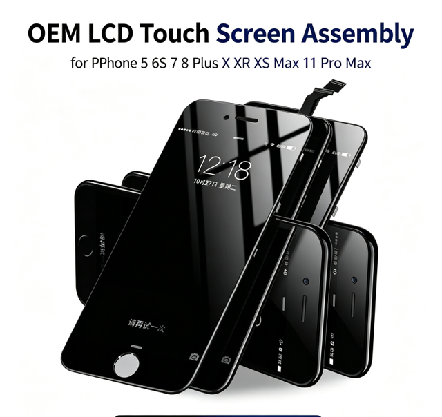 Wholesale OEM LCD Touch Screen Digitizer Assembly for iPhone 5 6S 7 8 Plus X XR XS Max 11 Pro Max Repair Parts 1 Year Warranty