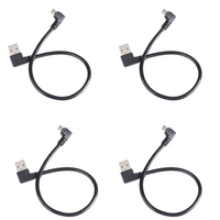 Kabel pengisi daya, kabel pengisian daya sinkronisasi garis Data pengisi daya 2.0 USB Micro V8 sudut kiri/kanan