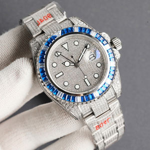 Montre mécanique de luxe pour homme, tendance sportive, 40 mm, bracelet en caoutchouc, résistante à l'eau, cadran en verre, aiguilles, vente chaude, haute qualité - Product Image 2