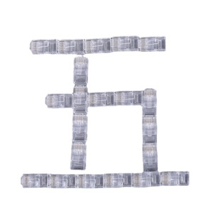 ตัวเชื่อมต่อเครือข่าย Rj45 8P8C แบบไม่มีฉนวนหุ้ม 8 แกน หน้าสัมผัสฟอสเฟอร์บรอนซ์ แบบแขวนลอยในสาย ตัวเชื่อมต่ออีเธอร์เน็ต - Product Image 5