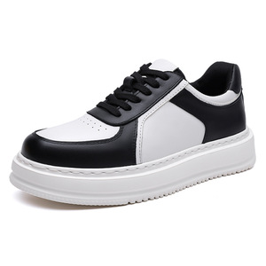 Chunky <b>Shoes</b> Platform Lace-up Round Toe Pu Upper Rubber Outsole EVA Midsole <b>Height</b> <b>Increasing</b> Summer Casual Sneakers - Product Image 5