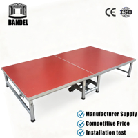 Plateforme de Scène Pliable en Alliage d'Aluminium Robuste et Durable, Anti-Rouille, Prix de Gros pour Événements Extérieurs