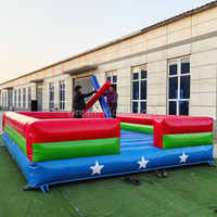 Bâton de combat gonflable en PVC jeu de carnaval jeux gladiateur rebond Trampoline cour de jeu arène de joutes pour le sport