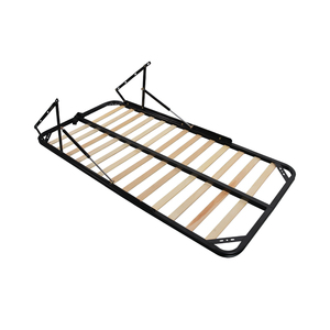 Schlafzimmermöbel Holzbett 4FT Größe B1210*L1860mm Super Metall Einzelbettgestell mit Gasdruckfeder VT-14.091 WELLTOP - Product Image 1