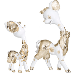 OEM ODM OBM decorazione per la casa di lusso piccolo cervo statua oro animale resina Sika cervo scultura - Product Image 3