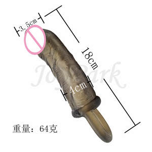 JoyPark Factory - Funda Vibradora para Pene, Súper Suave, de TPE, Impermeable, Libre de Ftalatos, Extensor de Pene, <span class=keywords><strong>Condones</strong></span> Reutilizables para Hombre - Product Image 4