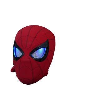 Casco de Halloween de Spider-Man Shake Tone con Máscara de Ojos Móviles y Parpadeo Manual o Eléctrico para Fiestas de Héroes - Product Image 5
