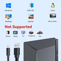 Unidad de Blu-ray Externa USB 3.0, Grabadora de BD-R, BD-ROM, CD/DVD RW, Grabadora de Blu-ray 3D para Computadora Portátil, PC, Unidad Óptica