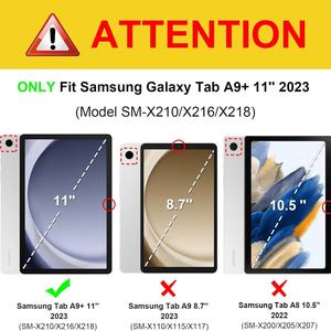 Funda Resistente a Golpes para Tablet Samsung Galaxy Tab A9 8.7'' 2023 X110/X115/X117, Carcasa Híbrida de Plástico Duro con Soporte - Product Image 3