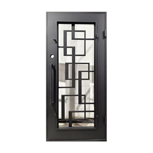 Portes d'entrée en fer forgé sur mesure, motifs artistiques uniques, entrée principale - Product Image 1