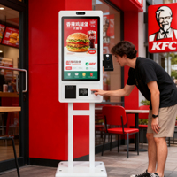 Kiosco Inteligente Inalámbrico con Pantalla Táctil de 21.5'', 23.8'', 27'' y 32'' para Pagos Automatizados en Entornos de Alto Tráfico