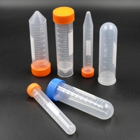 Tube à centrifuger Lonmed 15 ml en PP sans enzyme, fond conique, bouchon à vis, garantie 1 an, erreur permise de 1 ml, support OEM personnalisé
