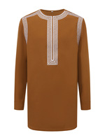 Costume pour homme CCY de style africain, kaftan brodé avec soin, ensemble 2 pièces, bou bou homme, vêtements islamiques, qamis