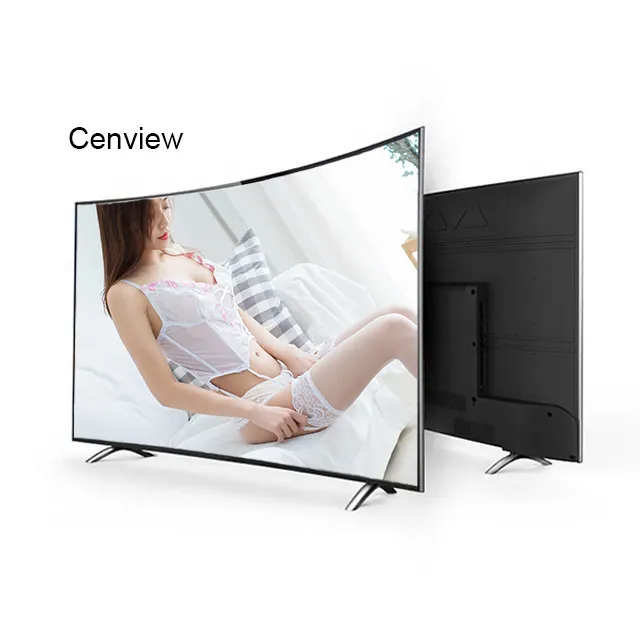 Televisie 55 65 75 85 Inch 4K Hd Smart Tv Explosieveilige Gebogen Led Tv