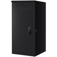 JH-Mech paquet de colis avec porte réversible spacieux stockage étanche enduit de poudre sauvegardé boîte de colis en métal livraison directe