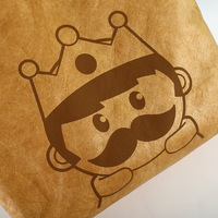 Sac en papier Dupont personnalisé avec logo imprimé, sac fourre-tout publicitaire, création de texte publicitaire, sac de protection environnementale lavable