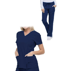 Slim Fit belleza enfermera de traje de moda de diseño de Hospital uniforme elegante Bata - Product Image 3