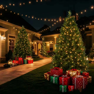 Vendita all'Ingrosso di Fabbrica. JIAXUN Albero di Natale in Abete di Alta Qualità con Luci LED Autoaccendenti, Set per Uso Domestico Interno, Grande e Luminoso - Product Image 6