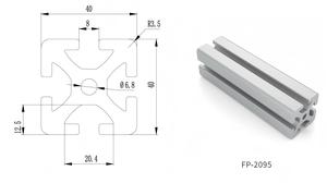 ตู้เหล็กอัลลอย10ช่องอลูมิเนียมโปรไฟล์ประตูบานเลื่อน - Product Image 2