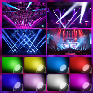 Projecteur de scène à tête mobile 19x15W RGBW 4-en-1 LED avec zoom, faisceau, wash, stroboscope, effet DMX, activé par le son, éclairage professionnel pour <span class=keywords><strong>DJ</strong></span> - Product Image 5