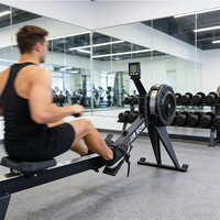 Equipo de Gimnasio Comercial, Máquina de Remo Multifuncional para Ejercicios Cardiovasculares en Casa