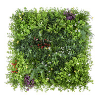 Disegno personalizzato milano muro di erba realistico resistente UV eucalipto plastica 10mm altezza eco-friendly Anti-invecchiamento protezione solare