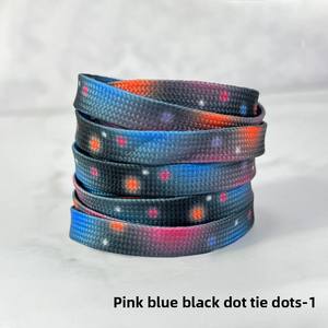 Vente en gros unisexe couleur tie-dye imprimé lacets plat paresseux paire compatible baskets chaussures décontractées AJ <span class=keywords><strong>AF1</strong></span> - Product Image 6