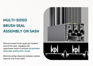 ZEKIN Commercial Building Glass <b>Window</b> Modern Sliding Design Durable Aluminum Frame Thermal Break Acoustic Features Horizontal - Product Image 3