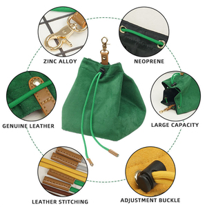 Tas Carrier Hewan Peliharaan Lipat Kapasitas Besar Motif Mewah untuk Luar Ruangan, Kantong Camilan Latihan Anjing dengan Gesper Pengatur, Portabel untuk Makanan Hewan Peliharaan - Product Image 3