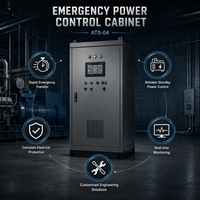 Armoire ATS d'alimentation de secours pour hôpitaux, bâtiments, centres de données, générateurs et systèmes de transfert automatique 380V 400V 415V