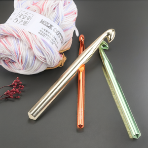 ชุดเข็มโครเชต์อลูมิเนียมขนาดใหญ่ 10 มม. 12 มม. 15 มม. - ชุดเย็บผ้าแบบพกพา - Product Image 2