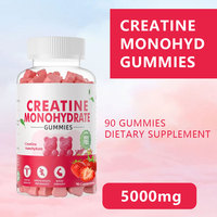Gommes à la créatine de marque privée OEM 1.5g de test de laboratoire infusé de créatine produit de beauté pris en charge pour adultes
